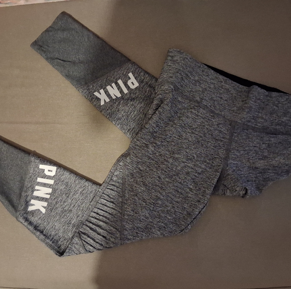 PINK Victoria's Secret Girls' Gray Active Leggings